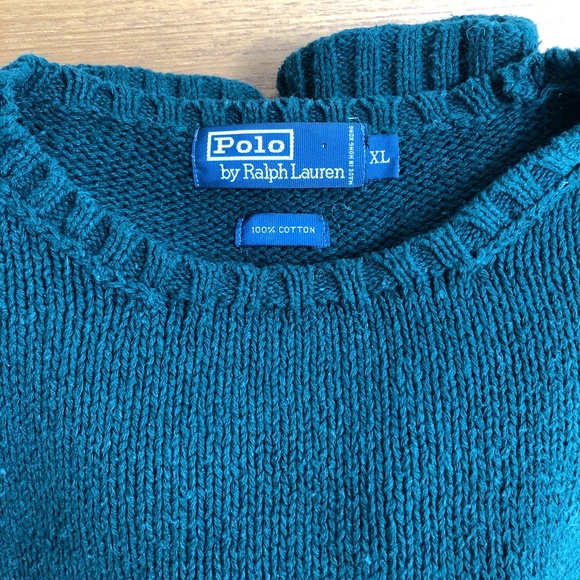 Polo by Ralph Lauren Men's Green Crewneck Sweater - Picture 4 of 6